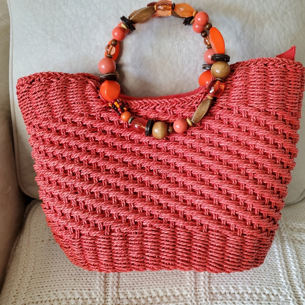 Blue Miami Orange purse, used 1 time